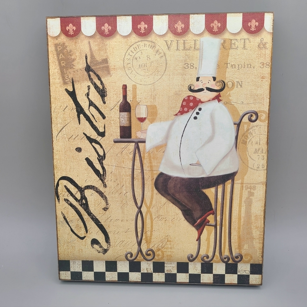 Bistro Fat Chef Wall Art